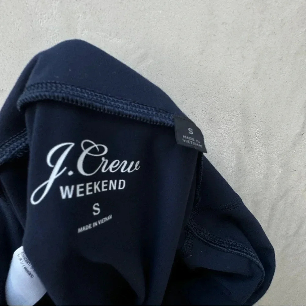 J. Crew Weekend High-Rise 7/8 Legging with Signature Flex Navy Blue Small - Picture 9 of 10